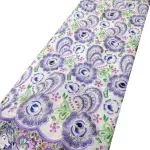5 Yards Cord Fabric Embroidery Stones Mesh Wedding Textiles African Lace Fabric Purple