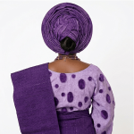 Aso Oke and Buba set, Yoruba women's clothing
