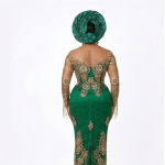 Handmade African George dress: wedding dress
