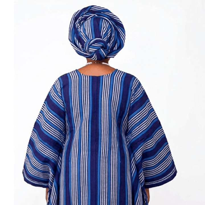Handmade Aso Oke boubou dress | Nigerian kaftan, party dress