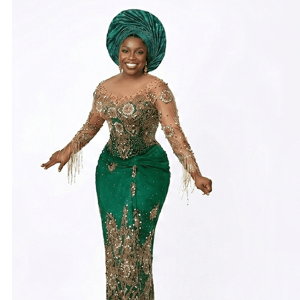 Handmade African George dress: wedding dress